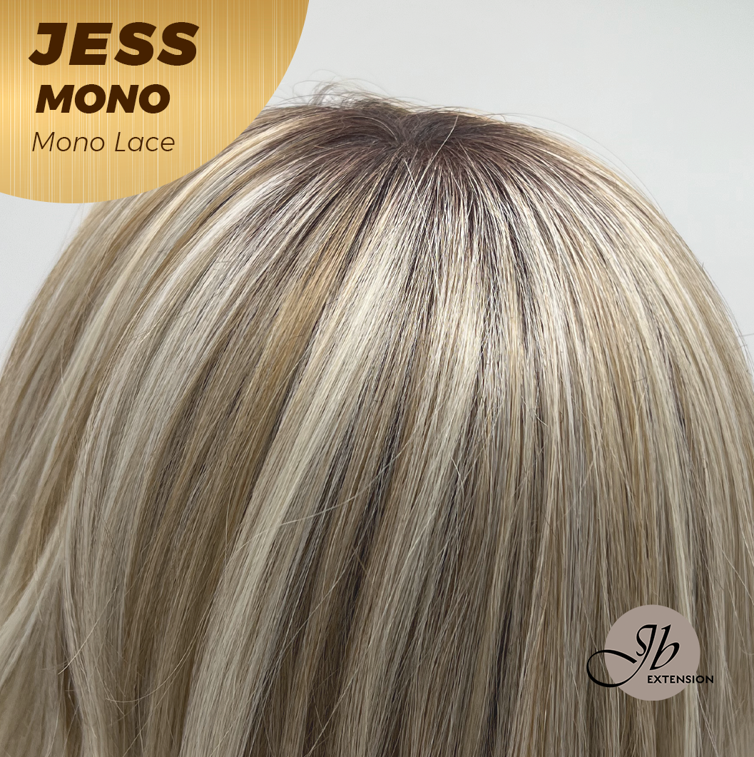 [PRE-ORDER] JBEXTENSION JESS MONO Monofilament Handmade Wig 6X5 Full Monofilament Hand Tied Top Wig 10 Inches Blonde Mono Lace Wig With Anti-slip Silicone Strips Glueless Wig JESS MONO【BENDY EAR TABS】
