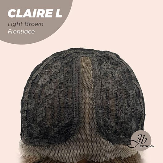 JBEXTENSION 26 Inches Light Brown Body Wave Pre-Cut Frontlace Glueless Wig CLAIRE L LIGHT BROWN