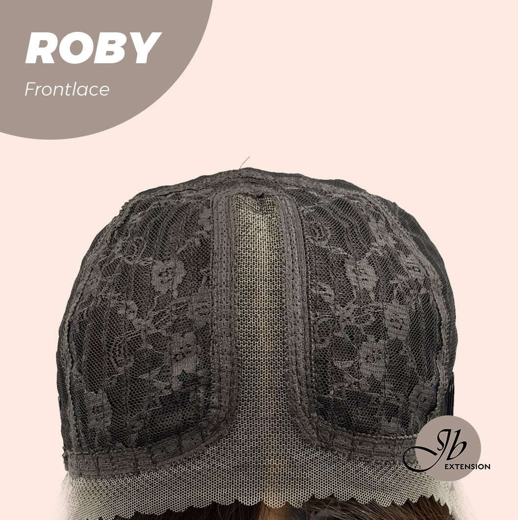 Get the Influencer Look with22 Inches Brown Medium Length Women Pre-Cut Frontlace Glueless Wig ROBY