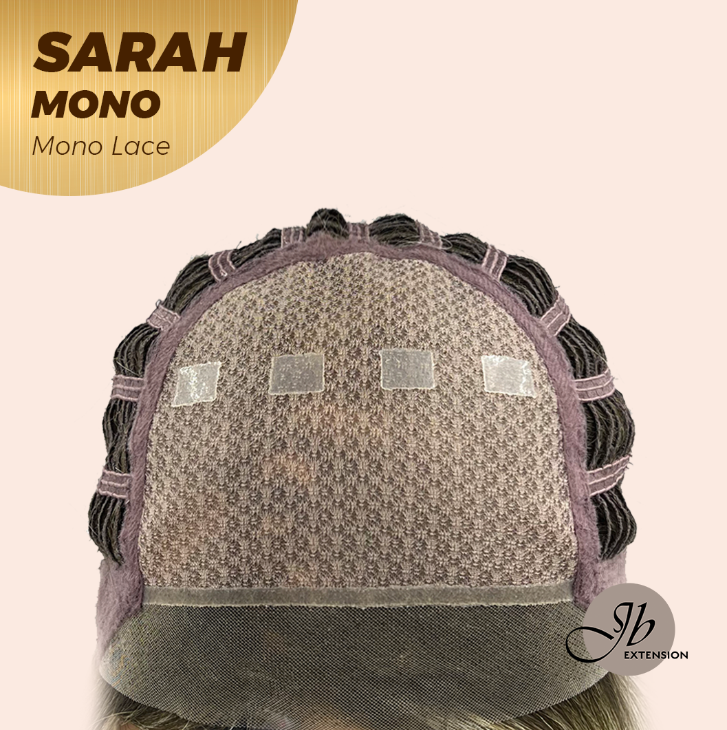 JBEXTENSION SARAH MONO Full Monofilament Wig 22 Inches Blonde Color Full Mono Lace Glueless With Anti-slip Silicone Strips Wig SARAH MONO【BENDY EAR TABS】