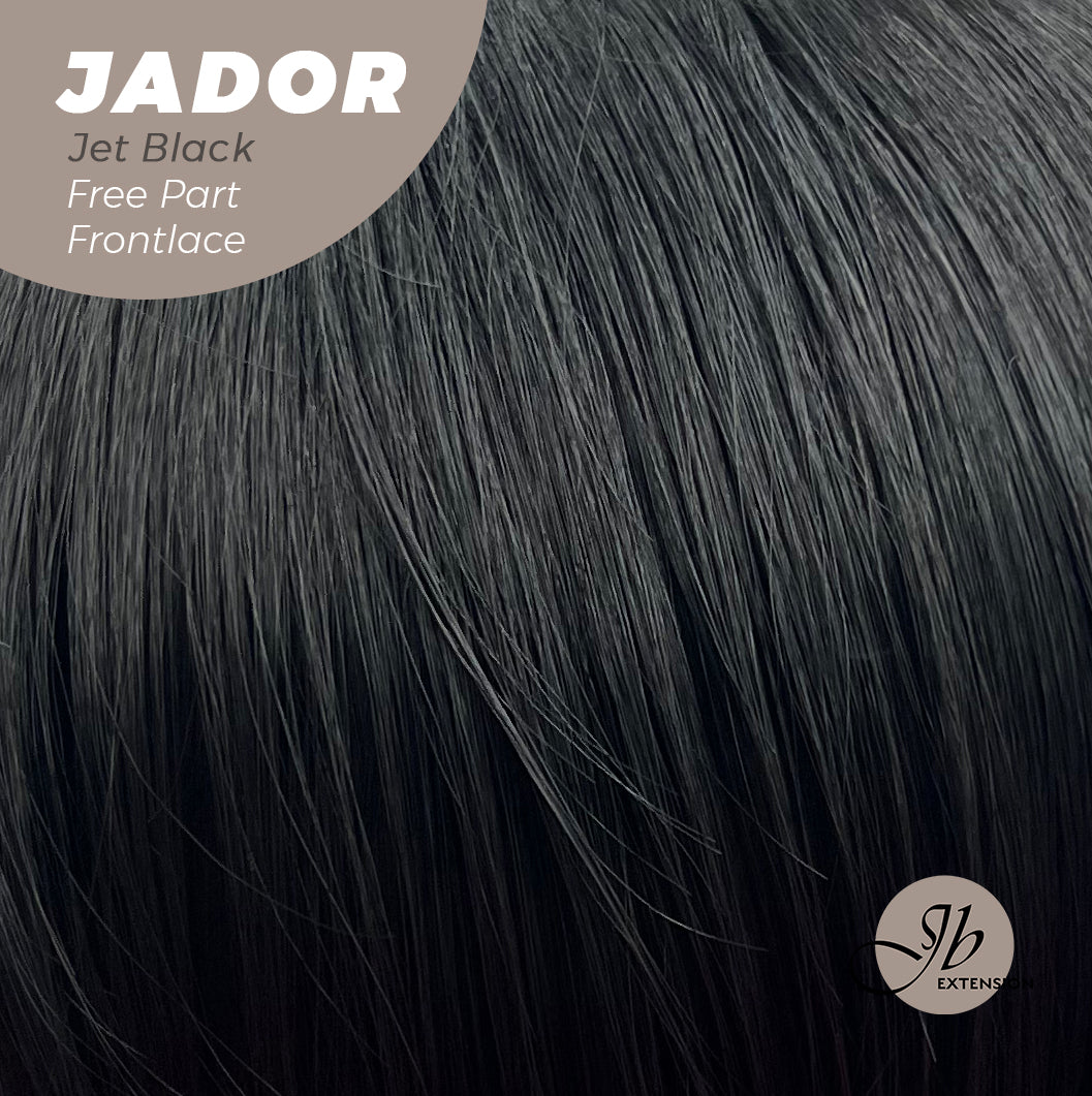 HOT OF SEASON -10 Inches Jet Black Curly Pre Plucked 13*3 HD Transparent Lace Frontal Swiss Lace Glueless Wig JADOR BLACK