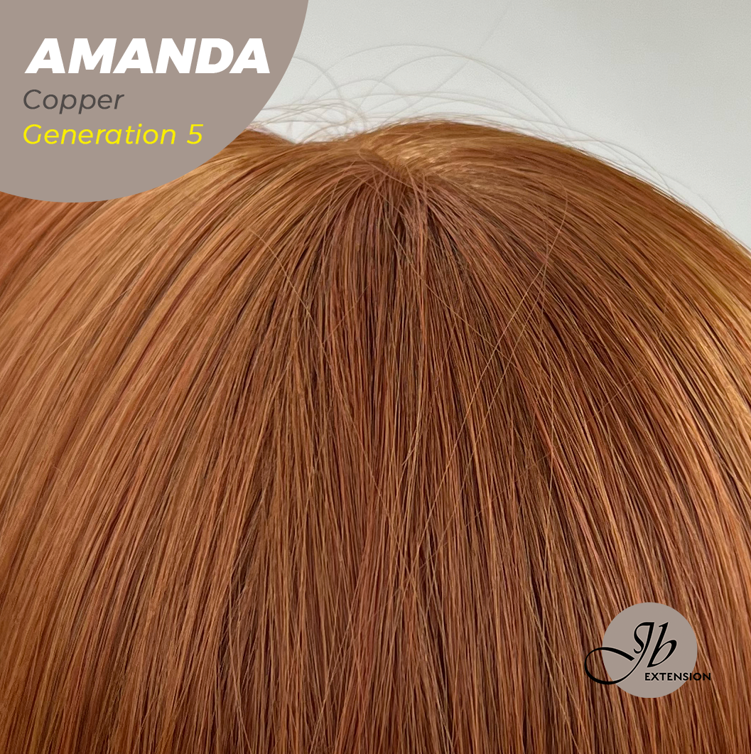 JBEXTENSION GENERATION FIVE 28 Inches Copper Long Wave Wig AMANDA G5 COPPER