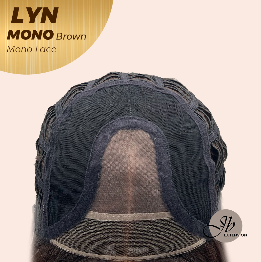 [PRE-ORDER] JBEXTENSION LYN MONO Partial Monofilament Wig 17 Inches Brown Partial Mono Lace Glueless Wig LYN MONO BROWN【BENDY EAR TABS】