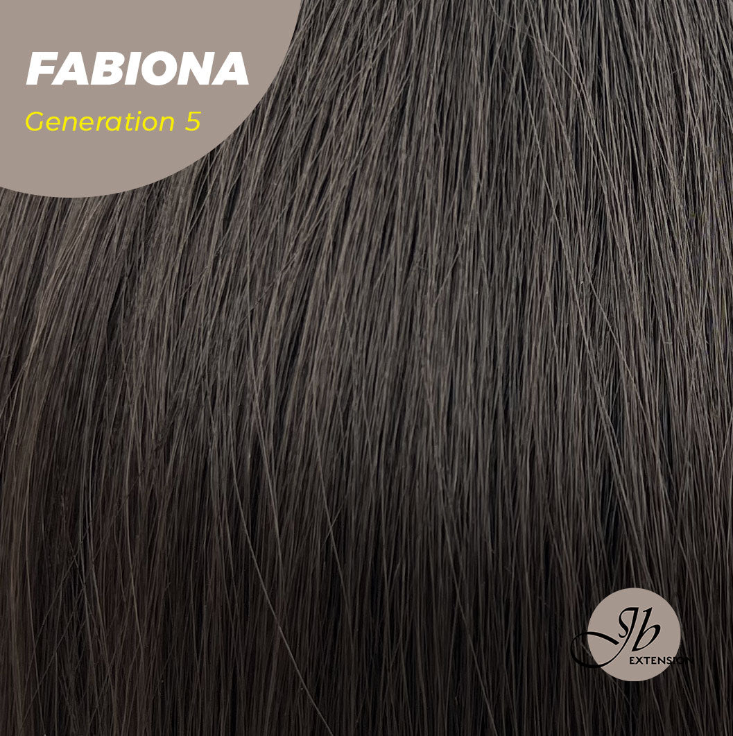 HOT OF SEASON - JBEXTENSION GENERATION FIVE 28 Inches Tea Black Darkest Brown Curly Wig FABIONA