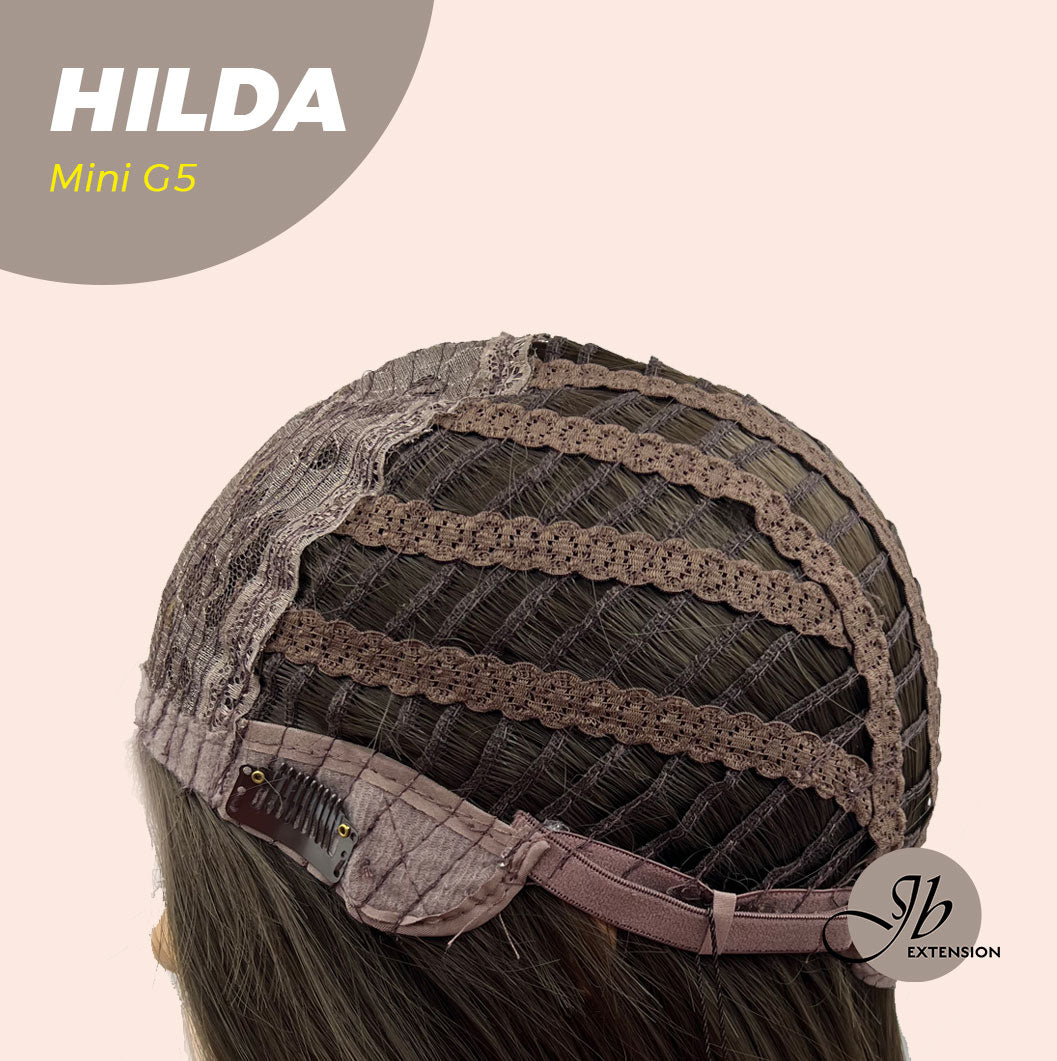 HOT OF SEASON - Mini G5 28 Inches Long Cold Brown Straight Wig With Bangs HILDA