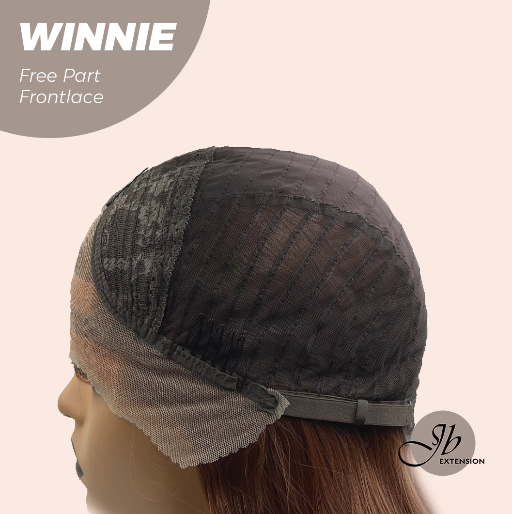 Nichole's Selection -  26 Inches Copper Curly Fiber X, Tangle Less Pre-Cut Free Part Frontlae Glueless Wig WINNIE