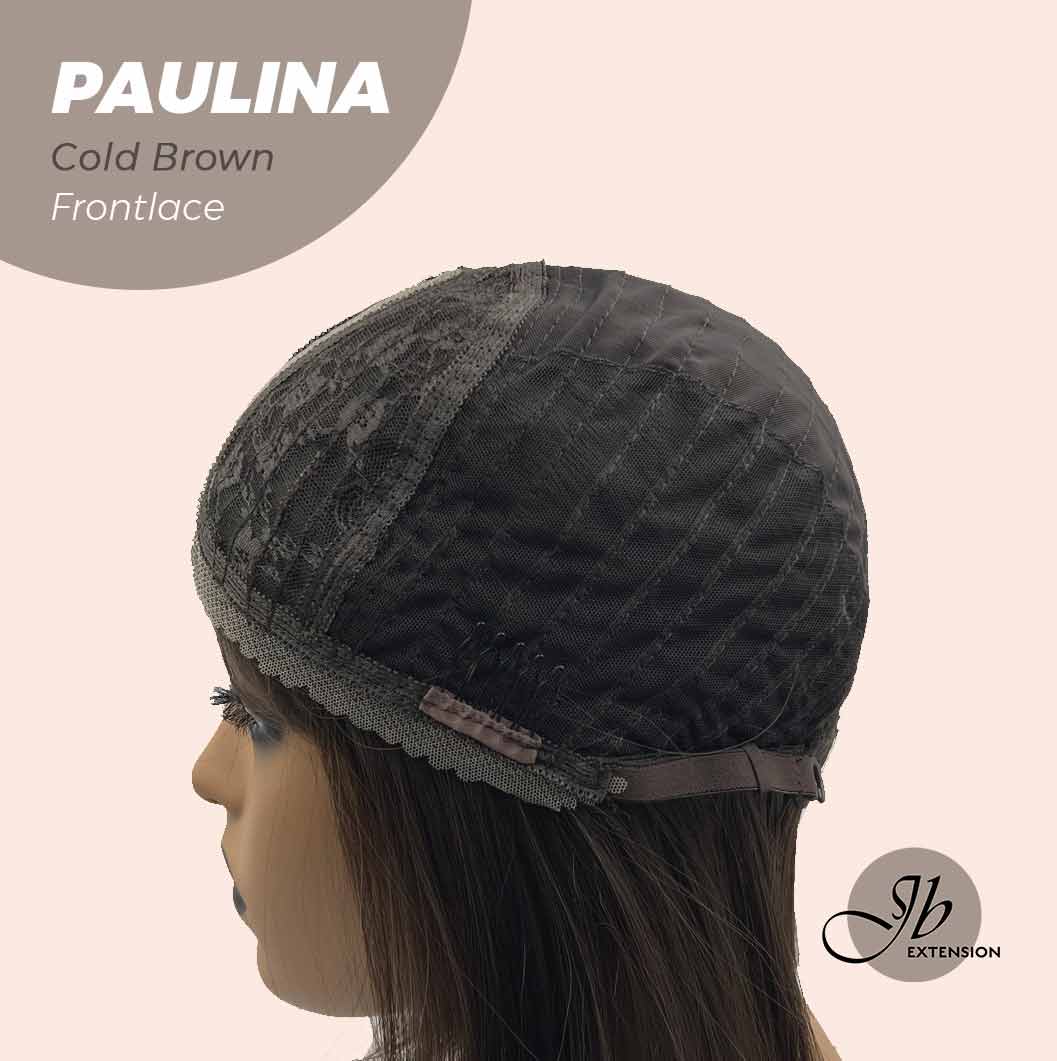JBEXTENSION 10 Inches Bob Cut Cold Brown Straight Pre-Cut Frontlace Glueless Wig PAULINA COLD BROWN