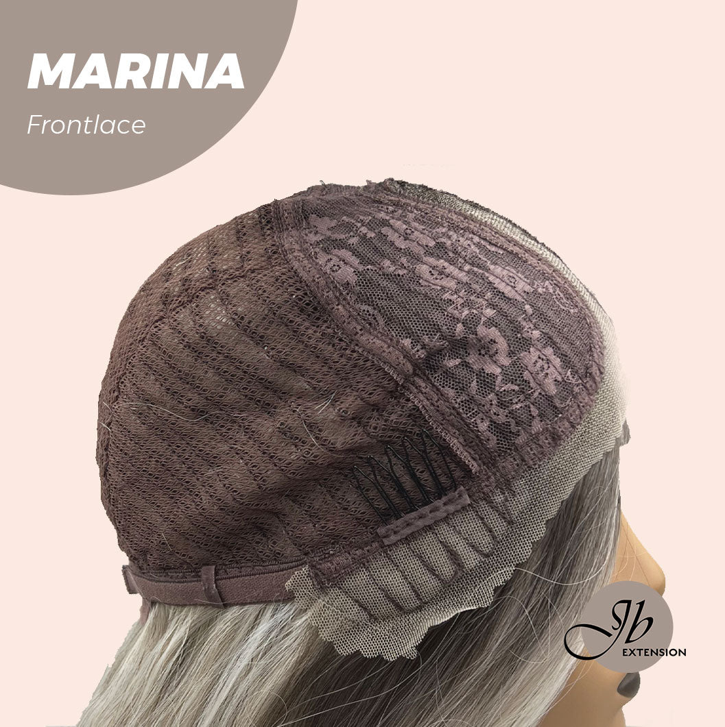 JBEXTENSION 20 Inches Silver Color Wave Pre-Cut Frontlace Glueless Wig MARINA