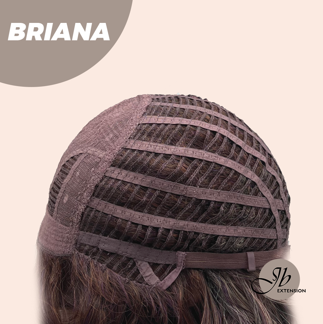 JBEXTENSION 13 Inches Dark Red Curly Women Fashion Full Machine Wig With Bangs BRIANA【PLUS PERMATEASE】【BENDY EAR TABS】