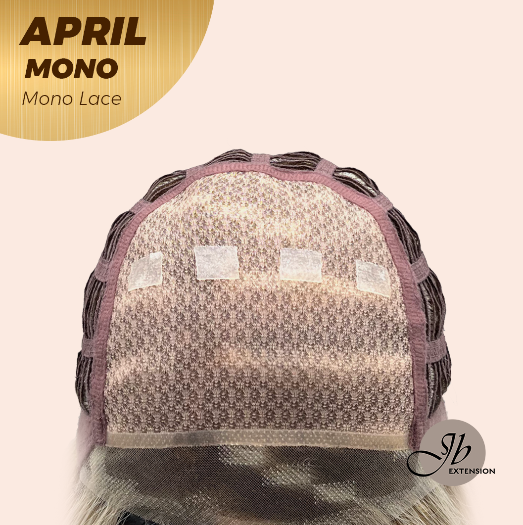 [PRE-ORDER] JBEXTENSION APRIL MONO Monofilament Handmade Wig 6X5 Full Monofilament Hand Tied Top Wig 18 Inches Mix Blonde Mono Lace Wig With Anti-slip Silicone Strips Glueless Wig APRIL MONO MIX BLONDE【BENDY EAR TABS】