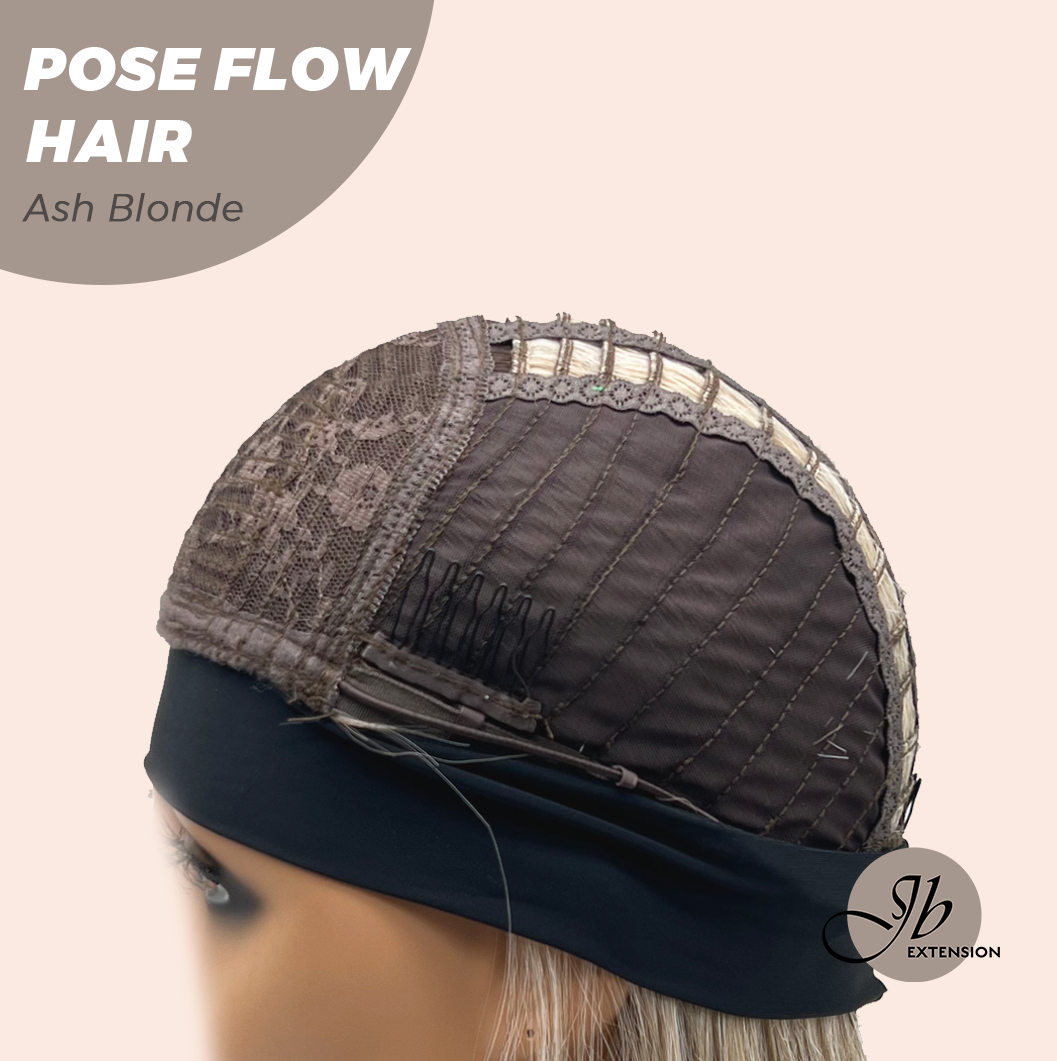 JBEXTENSION 18 Inches Ash Blonde Headband Wig POSE FLOW HAIR - ASH BLONDE