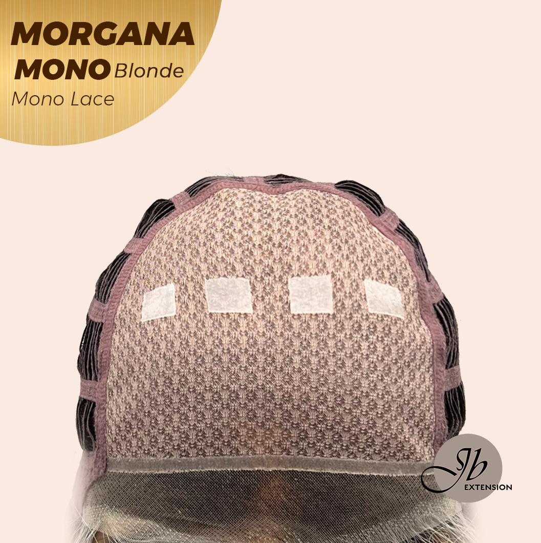 JBEXTENSION MORGANA MONO Monofilament Handmade Wig 6X5 Full Monofilament Hand Tied Top Wig 13 Inches Blonde Mono Lace Wig With Anti-slip Silicone Strips Glueless Wig MORGANA MONO LONDE【BENDY EAR TABS】
