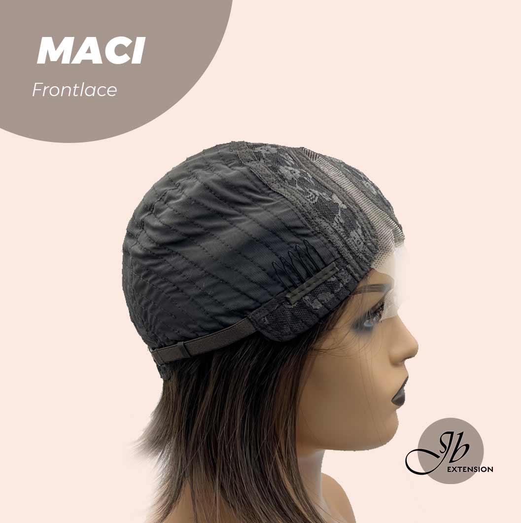 JBEXTENSION 10 Inches Bob Cut Brown Side Part Frontlace Glueless Wig MACI