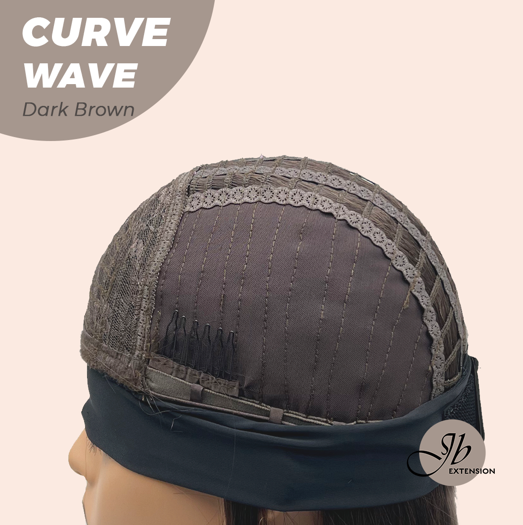 JBEXTENSION 26 Inches Long Wave Dark Brown Headband Wig CURVE WAVE - DARK BROWN
