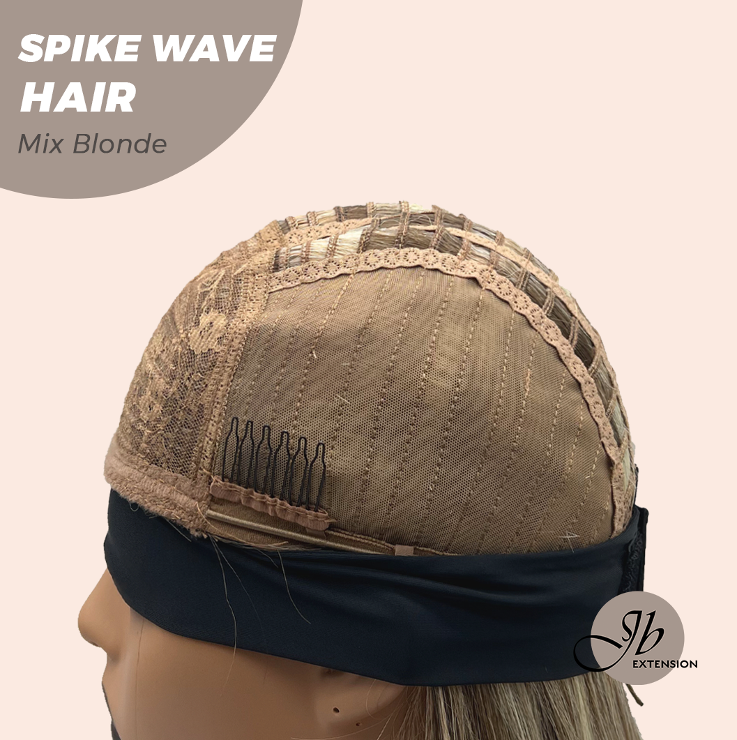 JBEXTENSION 24 Inches Long Curly Hair Mix Blonde Headband Wig SPIKE WAVE HAIR - MIX BLONDE