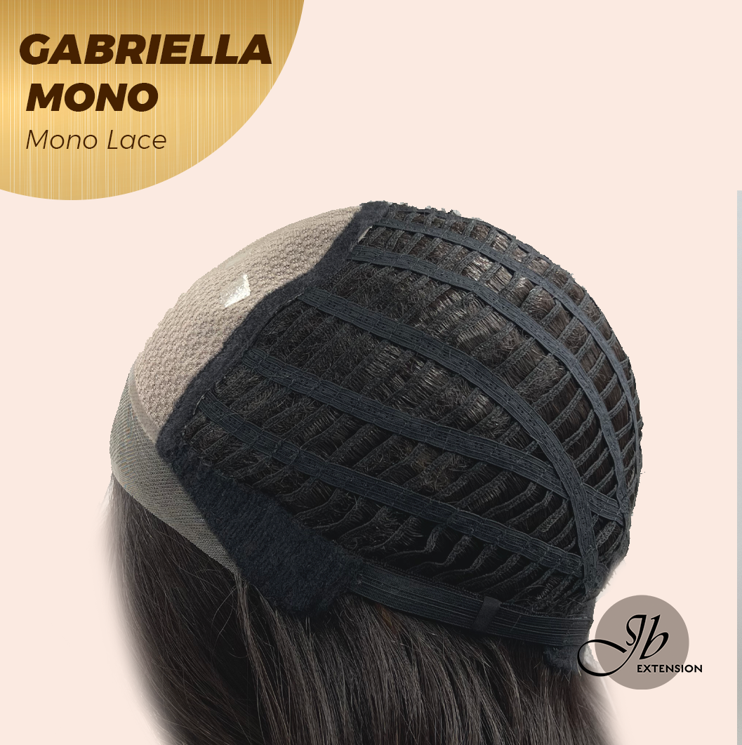 [PRE-ORDER] JBEXTENSION GABRIELLA MONO Monofilament Handmade Wig 6X5 Full Monofilament Hand Tied Top Wig 20 Inches Black Wave Mono Lace Wig With Anti-slip Silicone Strips Glueless Wig GABRIELLA MONO【BENDY EAR TABS】
