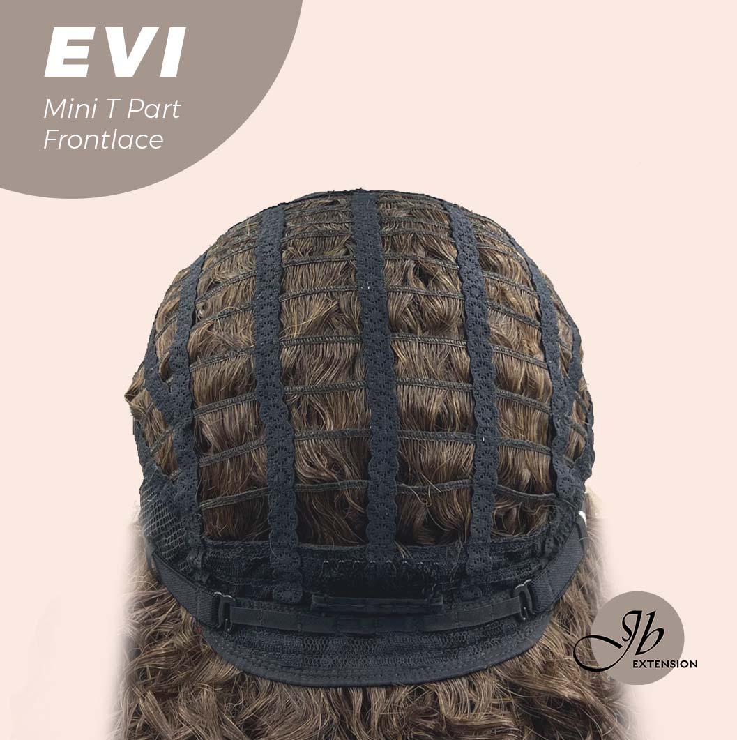 [PRE-ORDER] Nichole's Selection -15 Inches Deep Curly Brown Side Part Mini T Part Frontlace Glueless Wig EVI