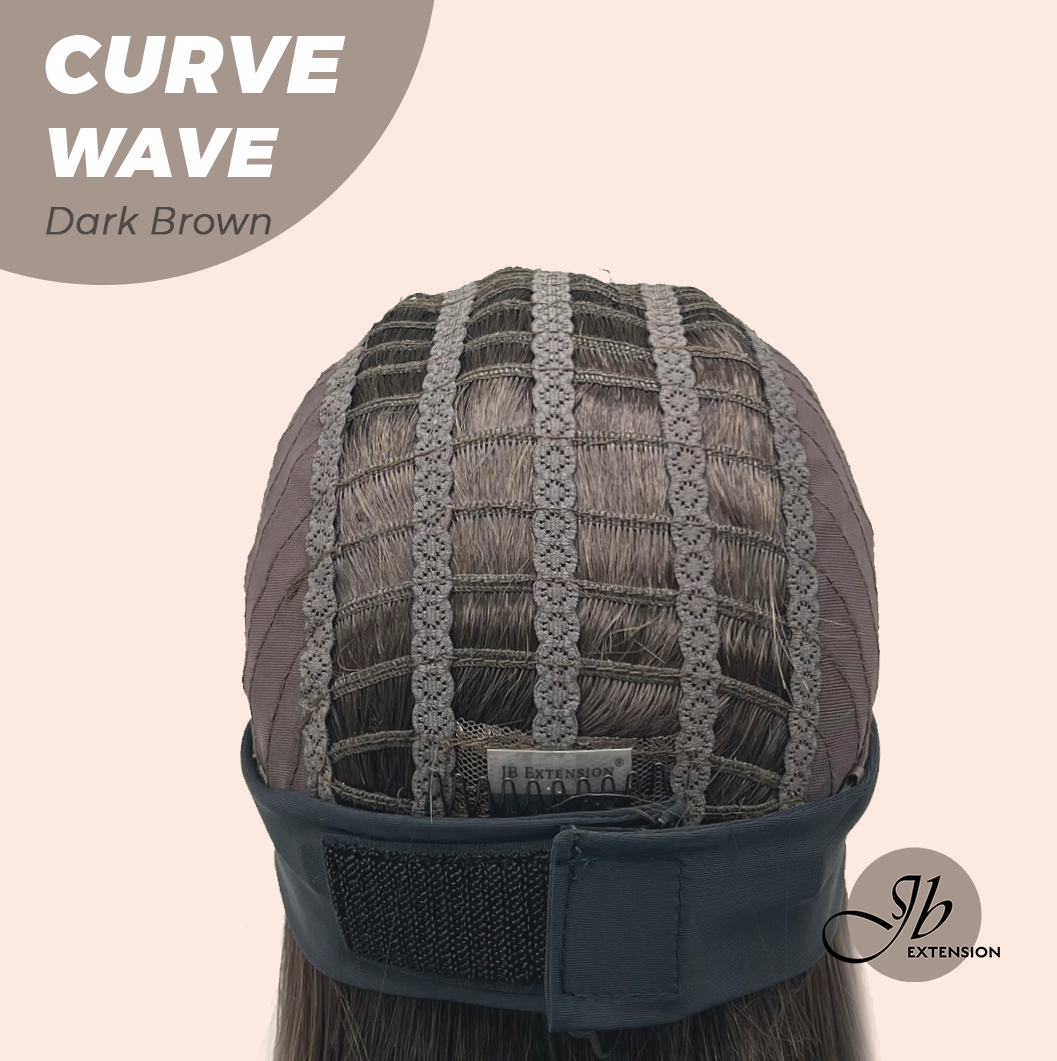 JBEXTENSION 26 Inches Long Wave Dark Brown Headband Wig CURVE WAVE - DARK BROWN