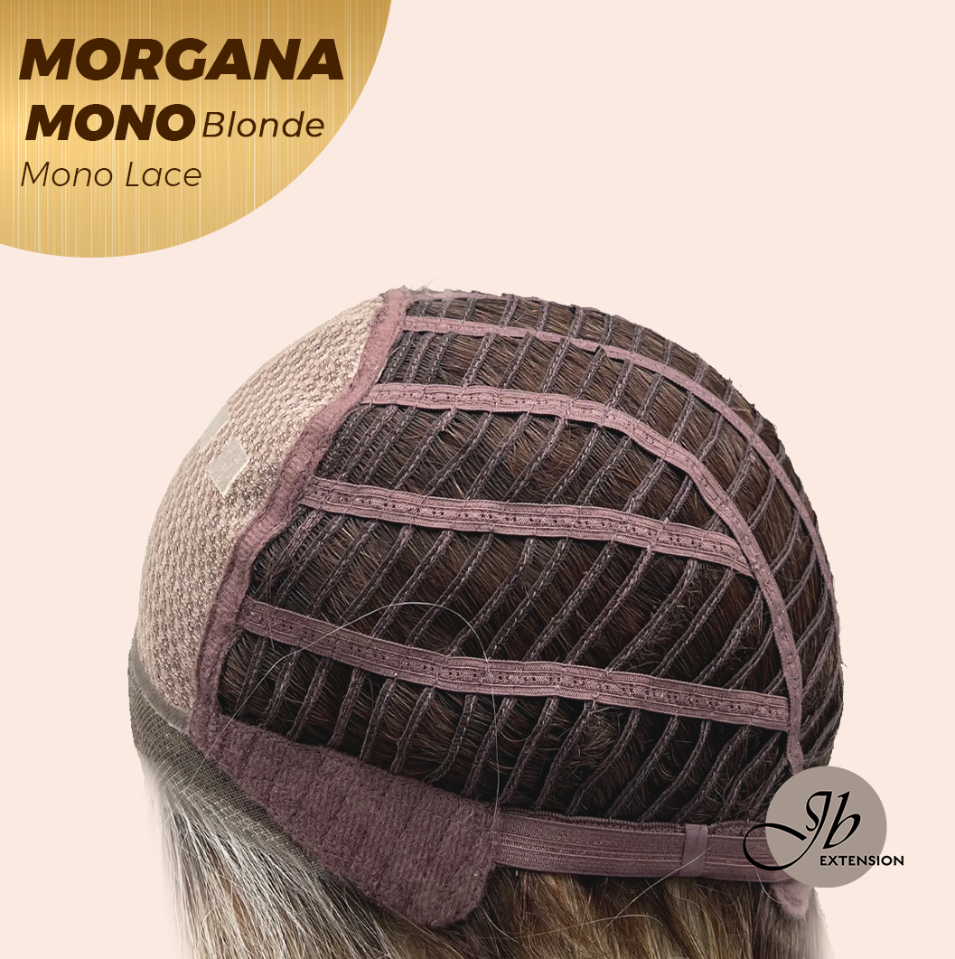 JBEXTENSION MORGANA MONO Monofilament Handmade Wig 6X5 Full Monofilament Hand Tied Top Wig 13 Inches Blonde Mono Lace Wig With Anti-slip Silicone Strips Glueless Wig MORGANA MONO LONDE【BENDY EAR TABS】