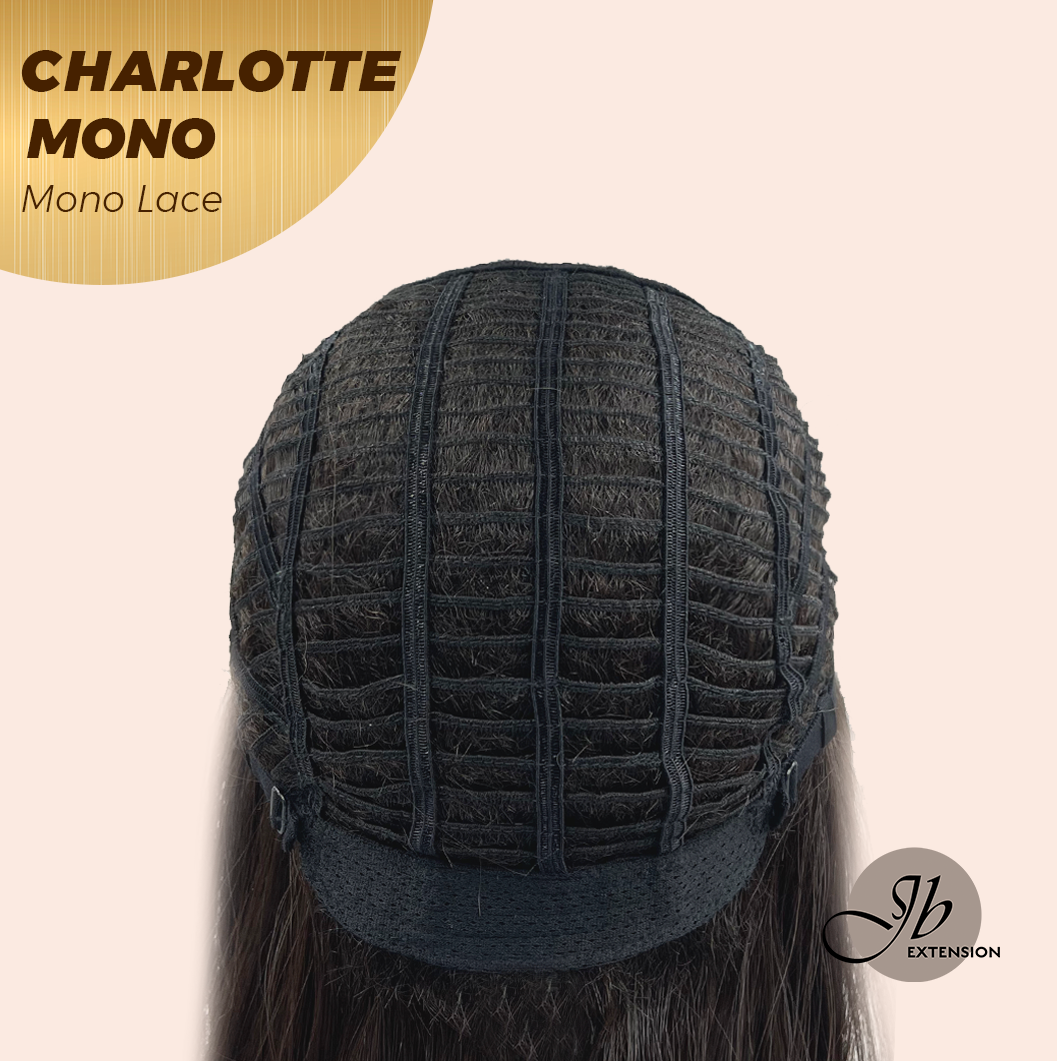 [PRE-ORDER] JBEXTENSION CHARLOTTE MONO Partial Monofilament Wig 22 Inches Natural Black Partial Mono Lace Glueless Wig CHARLOTTE MONO【BENDY EAR TABS】