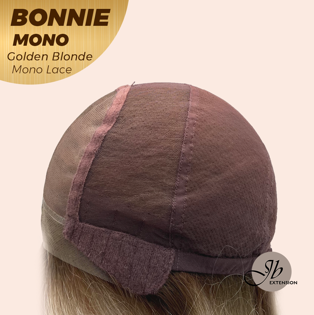 [PRE-ORDER] HOT OF SEASON - BONNIE MONO GOLDEN BLONDE Full Monofilament Handmade Full Lace Full Hand Tied Wig 12 Inches Golden Blonde With Dark Root Mono Lace Handmade Futura Fiber Glueless Wig BONNIE MONO GOLDEN BLONDE【BENDY EAR TABS】