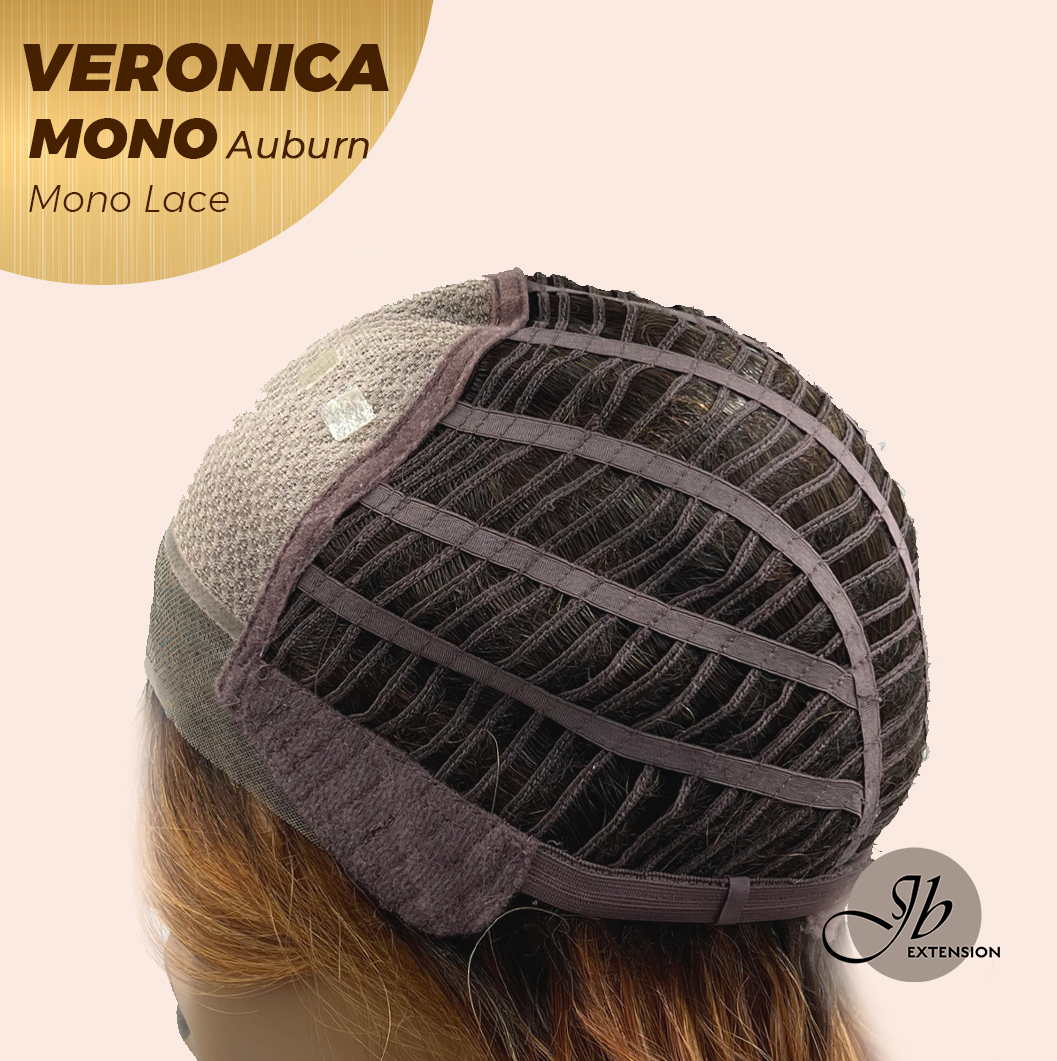 [PRE-ORDER] Nichole's Selection - VERONICA MONO Monofilament Handmade Wig 6X5 Full Monofilament Hand Tied Top Wig 12 Inches Auburn Wave Mono Lace Wig With Anti-slip Silicone Strips Glueless Wig VERONICA MONO AUBURN【BENDY EAR TABS】