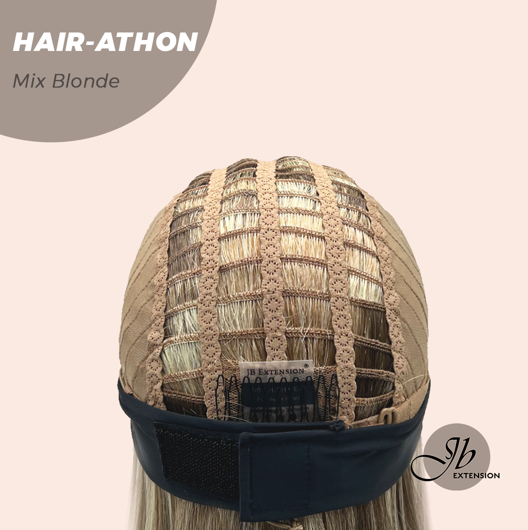 JBEXTENSION 18 Inches Curly Mix Blonde Headband Wig HAIR-ATHON - MIX BLONDE