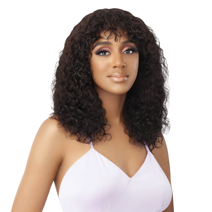 Outre Mytresses 100% Human Hair Wet & Wavy Full Wig - NATURAL CURLY 18