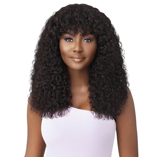 Outre Mytresses 100% Unprocessed Human Hair Wet & Wavy Full Wig - NATURAL CURLY 20