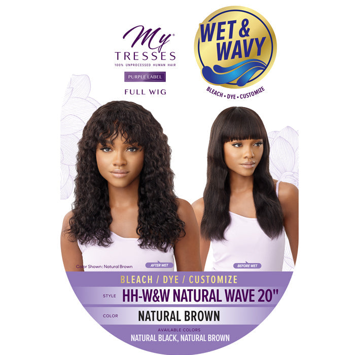 Outre Mytresses 100% Human Hair Wet & Wavy Full Wig - NATURAL WAVE 20