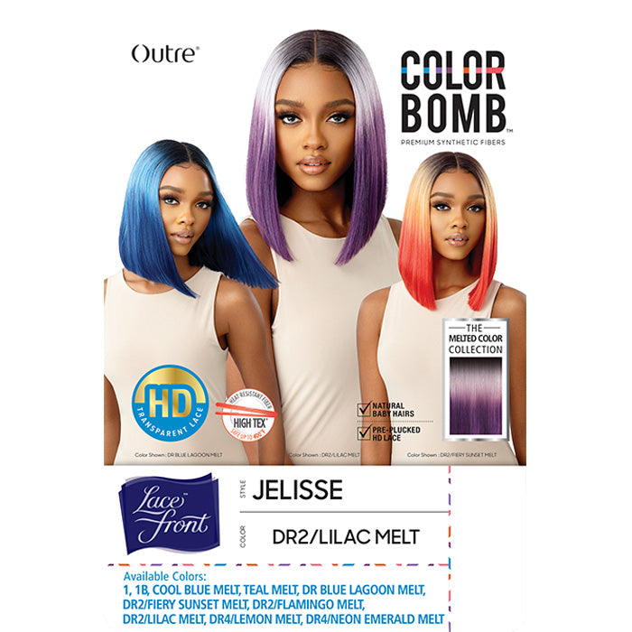 Outre Color Bomb HD Transparent Lace Front Wig - JELISSE