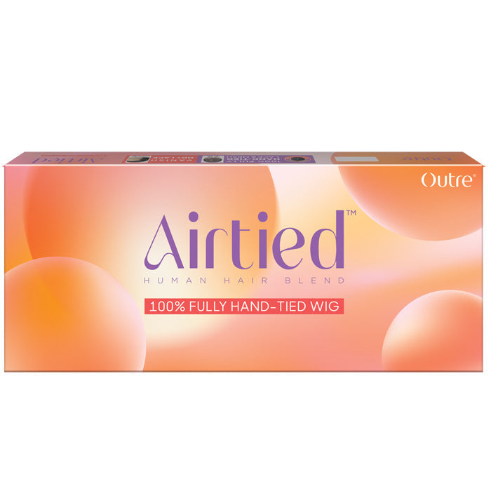 Outre Airtied Human Hair Blend Glueless 100% Fully Hand-Tied 13X6 HD Lace Front Wig - HHB-DOMINICAN CURLY 22"