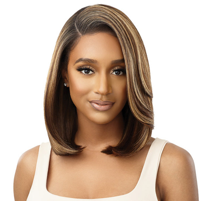 Outre 100% Human Hair Blend HD 360 Edge 13X4 Lace Front Wig - NORVINA