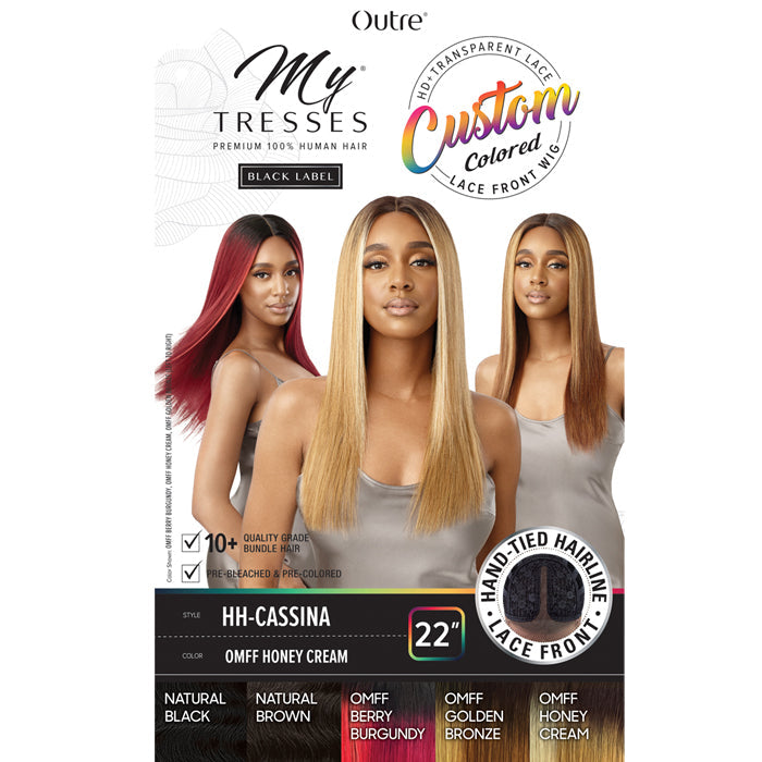 Outre Mytresses 100% Unprocessed Human Hair Custom Colored HD Lace Front Wig - CASSINA