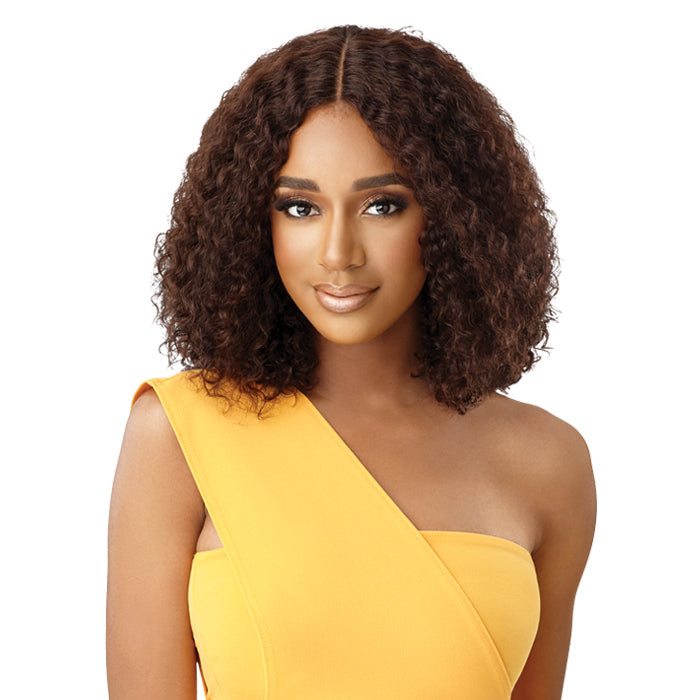 Outre The Daily 100% Unprocessed Human Hair Lace Part Wet & Wavy Wig - NATURAL DEEP 14
