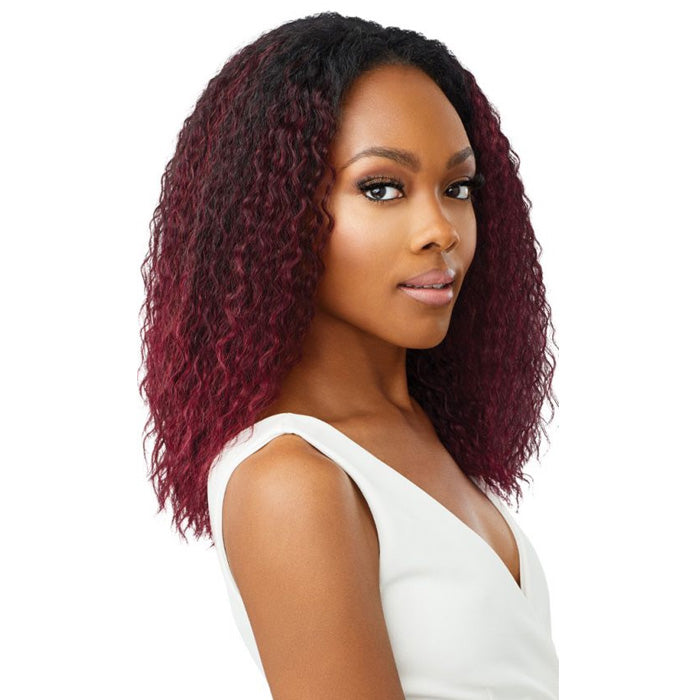 Outre Synthetic Quick Weave Wet & Wavy Style Half Wig - SPANISH CURL 16"