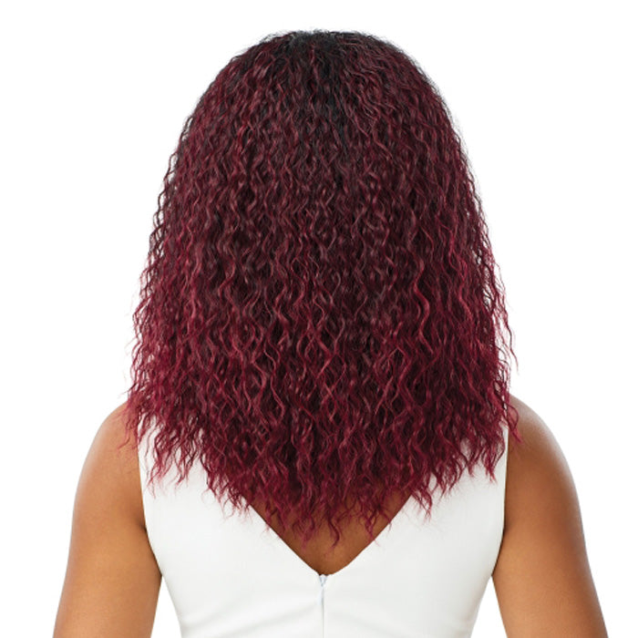 Outre Synthetic Quick Weave Wet & Wavy Style Half Wig - SPANISH CURL 16"