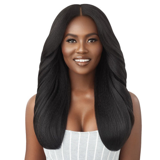 Outre 100% Human Hair Blend U Part Cap Leave Out Wig - DOMINICAN BLOWOUT 22"