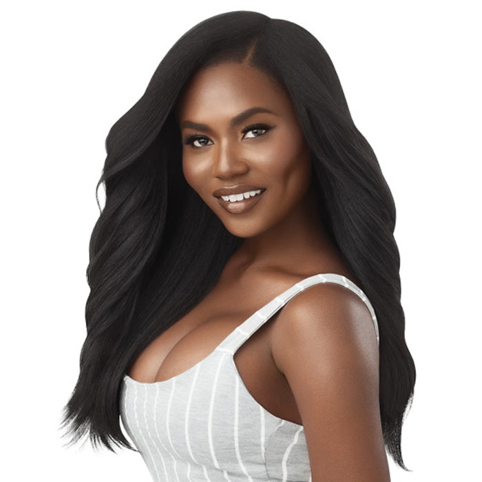 Outre 100% Human Hair Blend U Part Cap Leave Out Wig - DOMINICAN BLOWOUT 22"