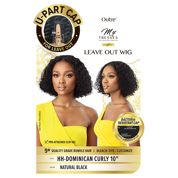 Outre Mytresses Gold Label 100% Unprocessed Human Leave Out Wig - DOMINICAN CURLY 10"