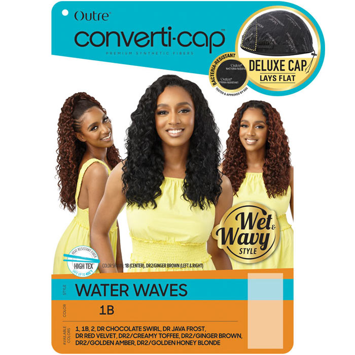 Outre Converti Cap Half Wig - WATER WAVES - Wet & Wavy