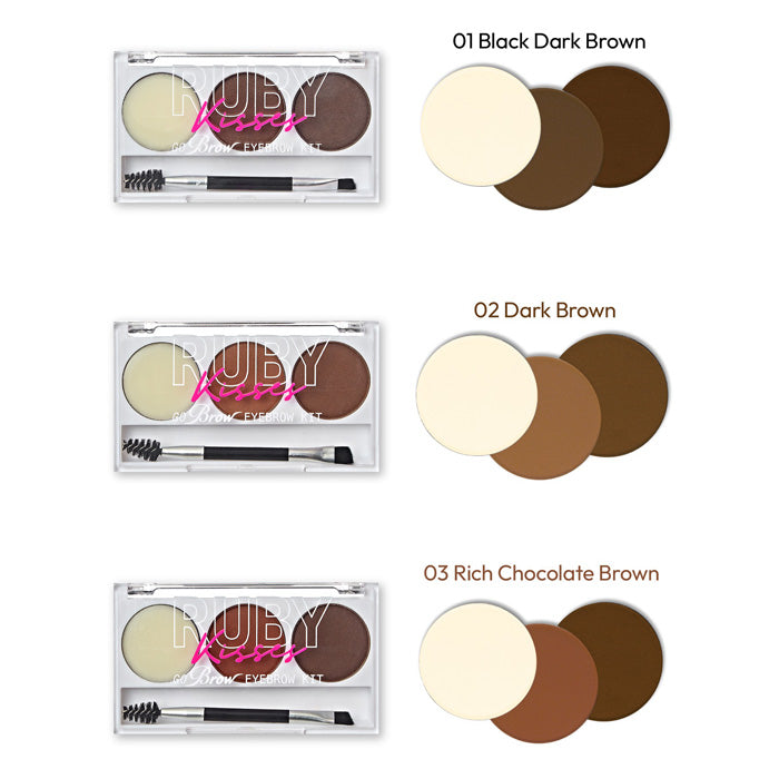 Ruby Kisses By Kiss Go Brow EYEBROW KIT