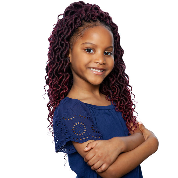 Mane Concept Afri Naptural Kids Locs Pre-Looped Crochet Braid - KLOC03 GIGI RIPPLE FAUX LOCS