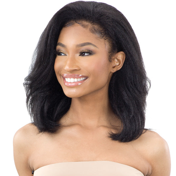Freetress Equal Natural Me Drawstring Fullcap Half Wig - NATURAL ROLLER SET
