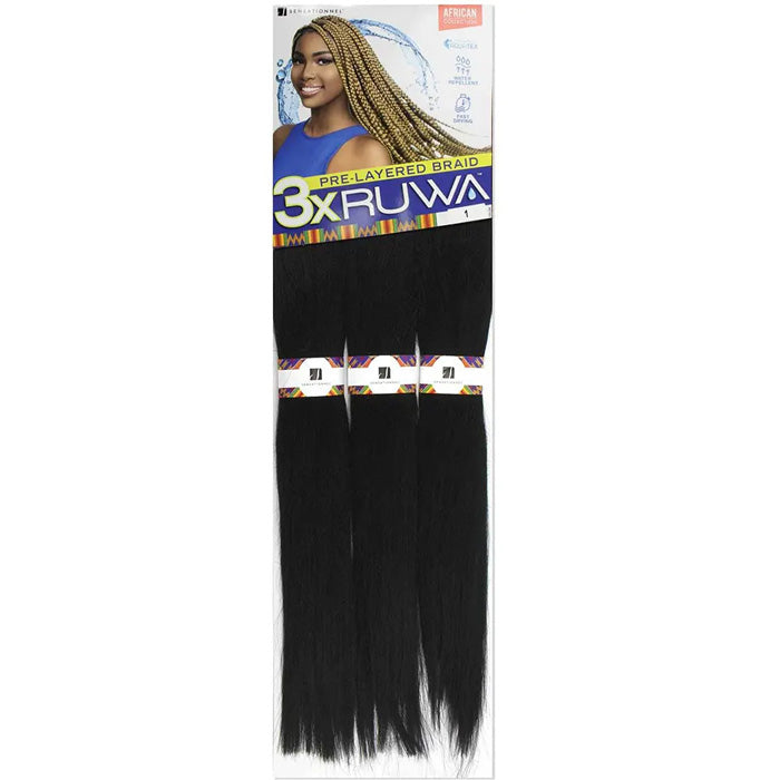 Sensationnel Ruwa - 3X PRE-STRETCHED BRAID 24"