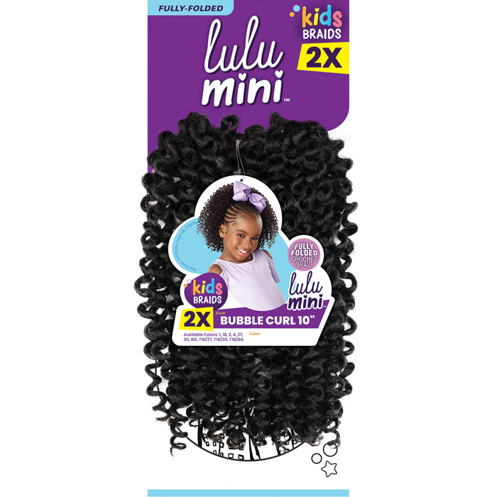 Sensationnel Lulu Mini Kids 2X Crochet Braid - BUBBLE CURL 10"