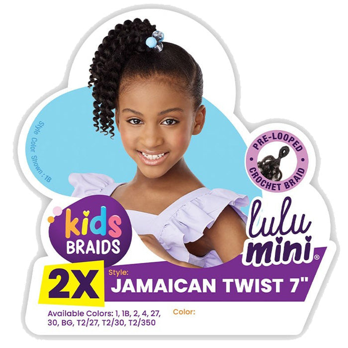 Sensationnel Kids Braids Lulu Mini Pre-looped Crochet Braids - 2X JAMAICAN TWIST 7