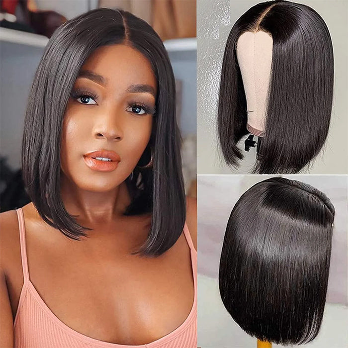 3 Wigs Set  | Silky Straight 13x4 HD Lace Wig & 8x5 Glueless Lace Curly Short Bob Wigs & Straight 5x5 HD Lace Short Bob Wig