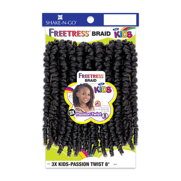 Freetress Kids Pre-Looped Crochet Braid - 3X PASSION TWIST 8"