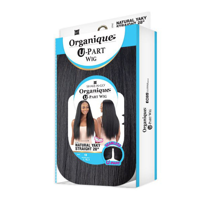 Shake-N-Go Organique U-Part Wig - NATURAL YAKY STRAIGHT 28"